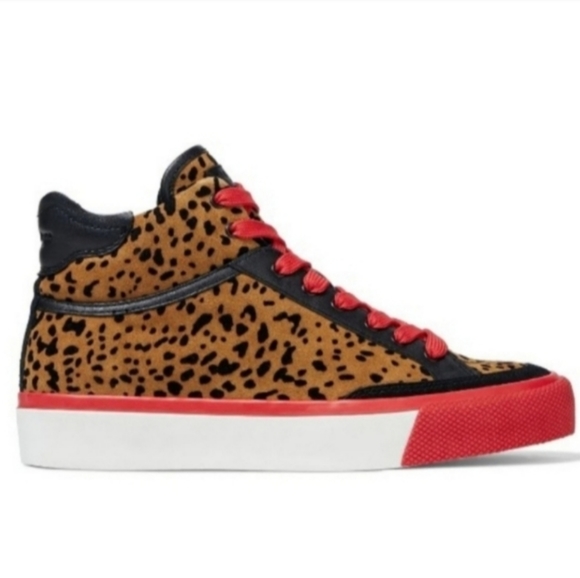 Rag & Bone Suede Leapard High Top Shoes - Picture 11 of 11
